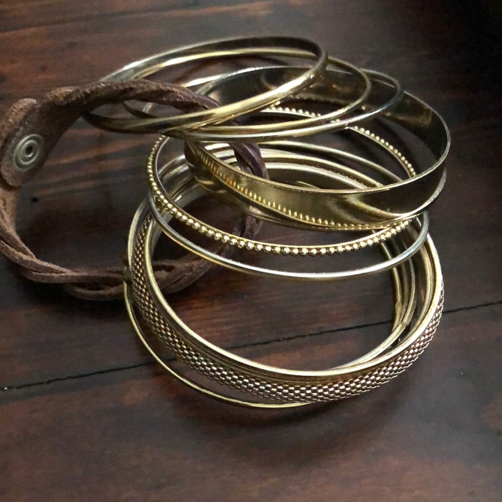 Gold bangles